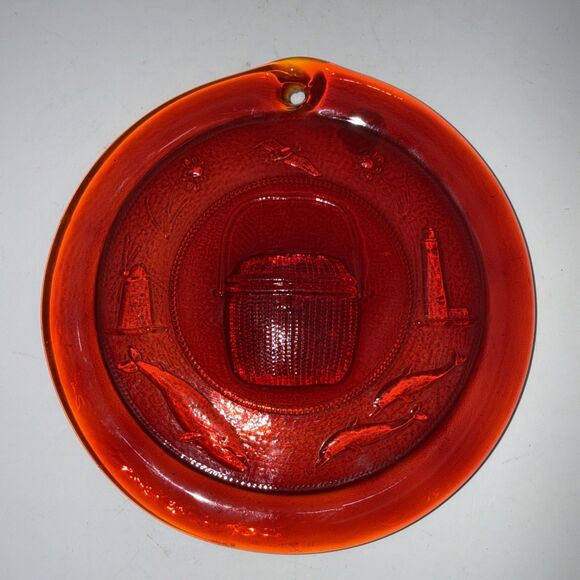 Pairpoint Glass Nantucket Basket Suncatcher Cape Cod Sagamore Lighthouse Whale - Picture 1 of 5